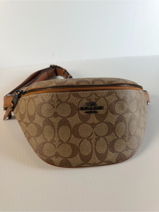 Coach Handbags - Coach signature coated canvas belt